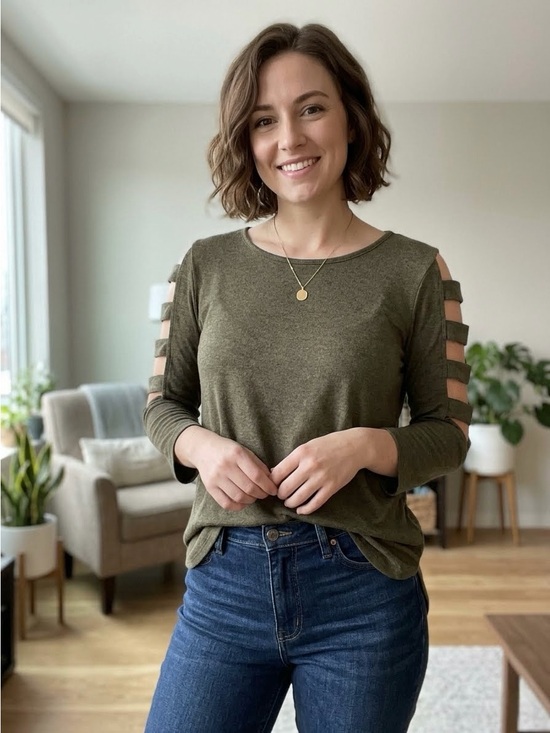 Iz Byer Tops - Iz Byer 3/4 length sleeve shirt